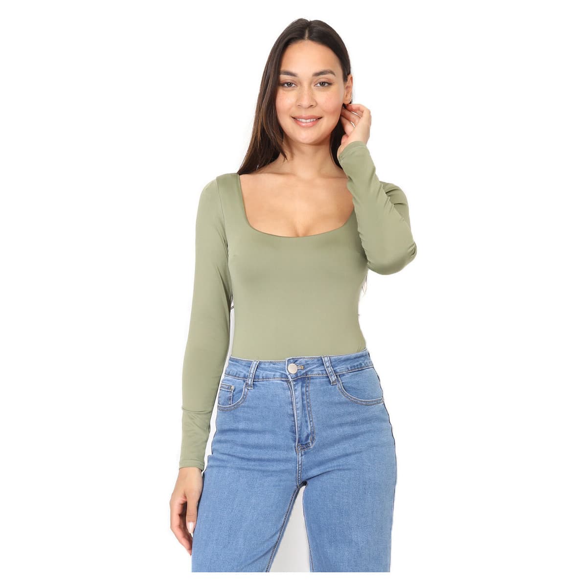 Women's T-Shirts La Modeuse Khaki