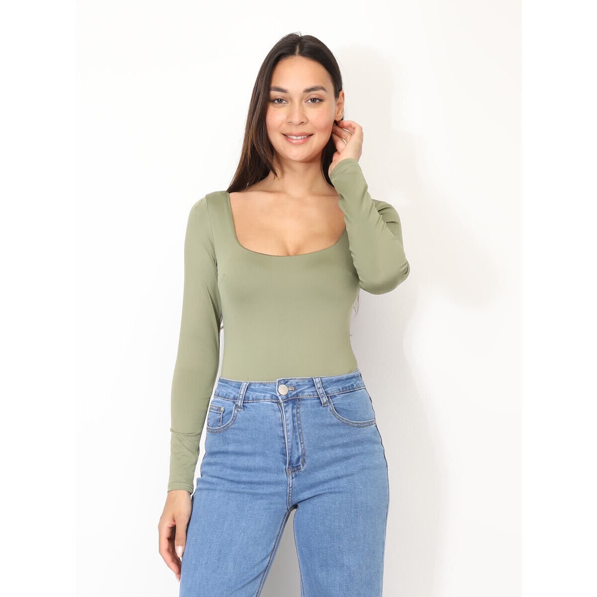 Women's T-Shirts La Modeuse Khaki