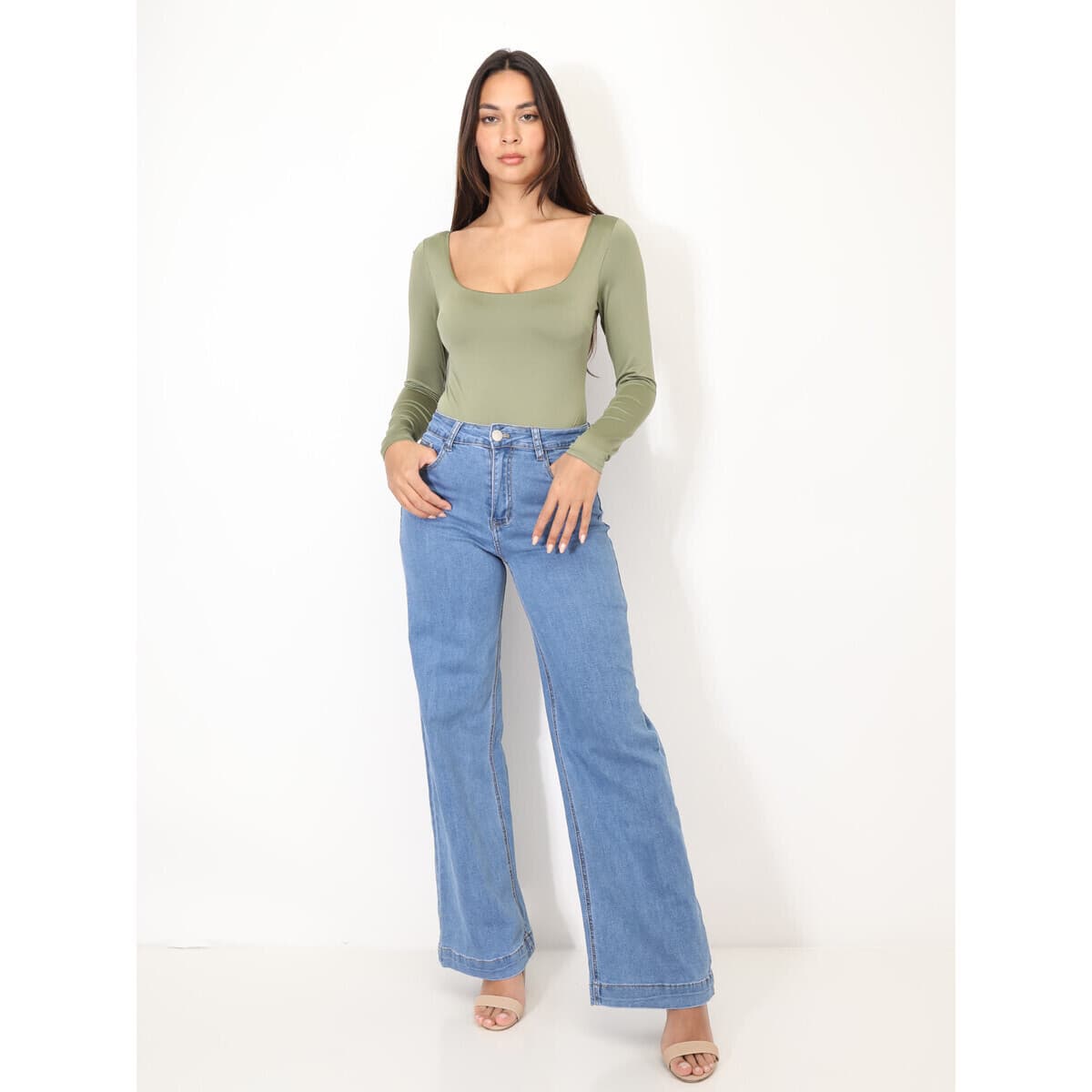 Women's T-Shirts La Modeuse Khaki