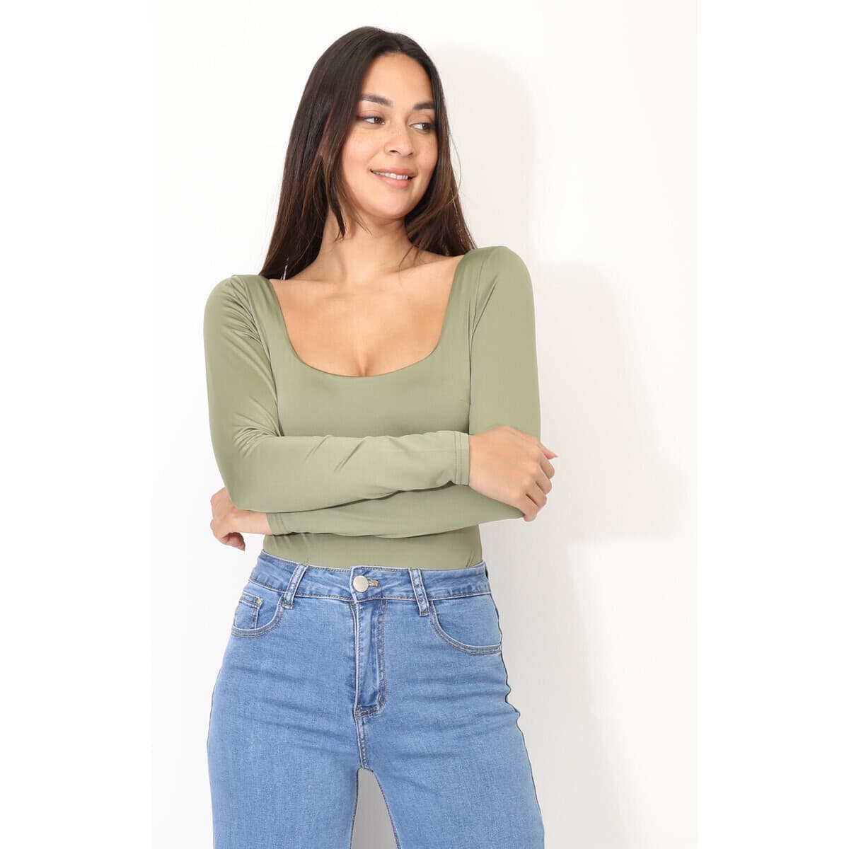 Women's T-Shirts La Modeuse Khaki