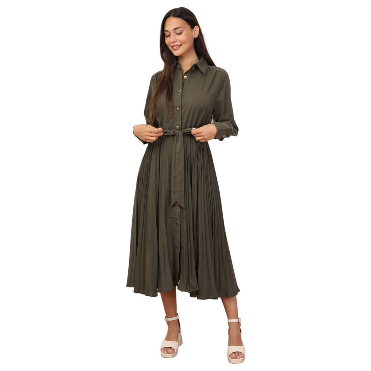 Women's Dresses La Modeuse Khaki