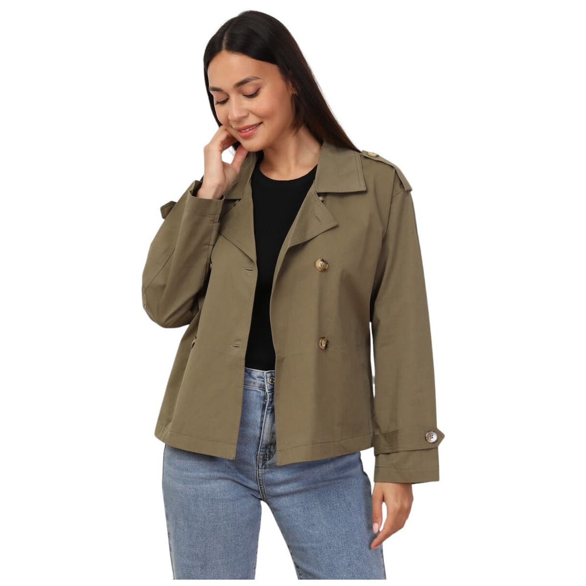 Women's Coats La Modeuse Khaki