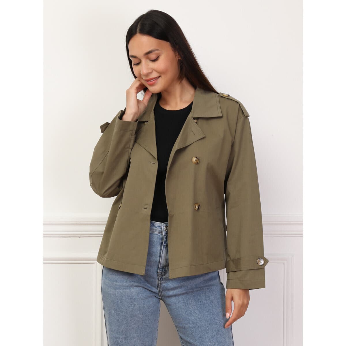 Women's Coats La Modeuse Khaki