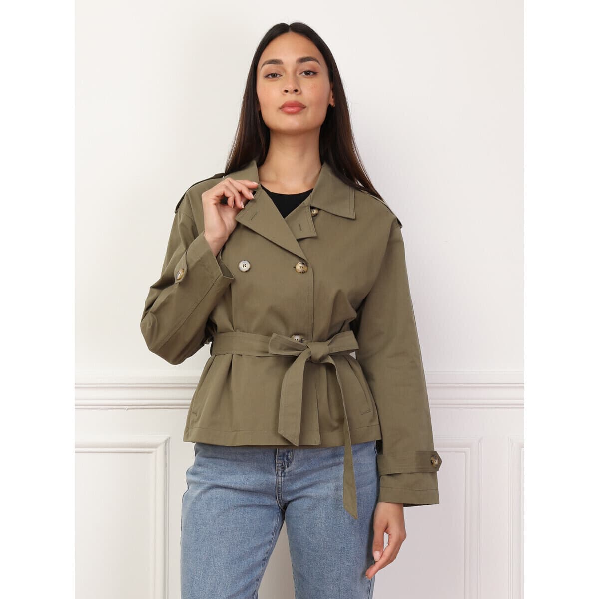 Women's Coats La Modeuse Khaki
