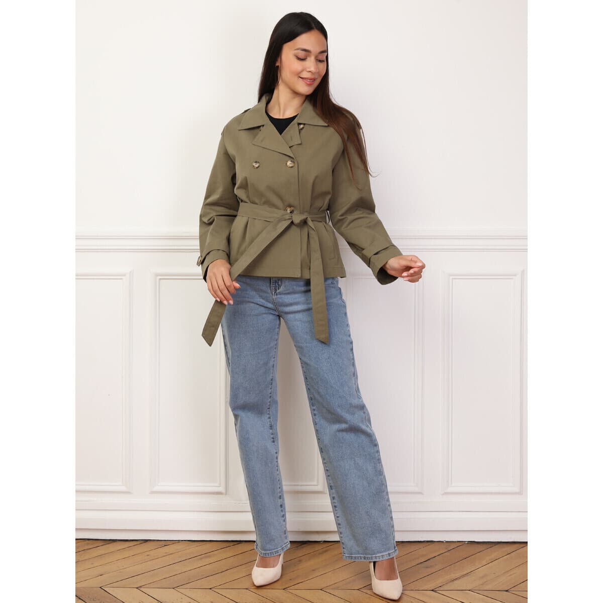 Women's Coats La Modeuse Khaki