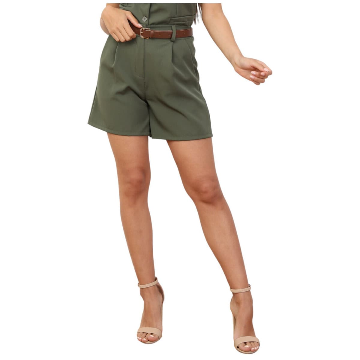 Women's Shorts La Modeuse Khaki