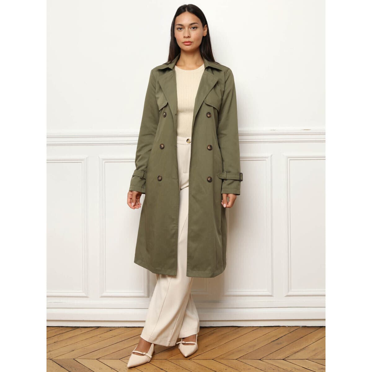 Women's Coats La Modeuse Khaki