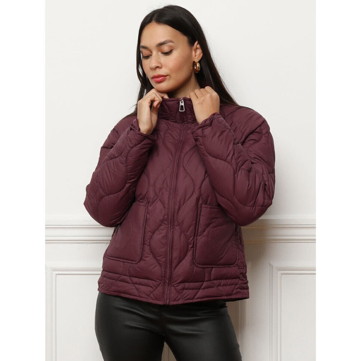 Women's Coats La Modeuse Bordeaux