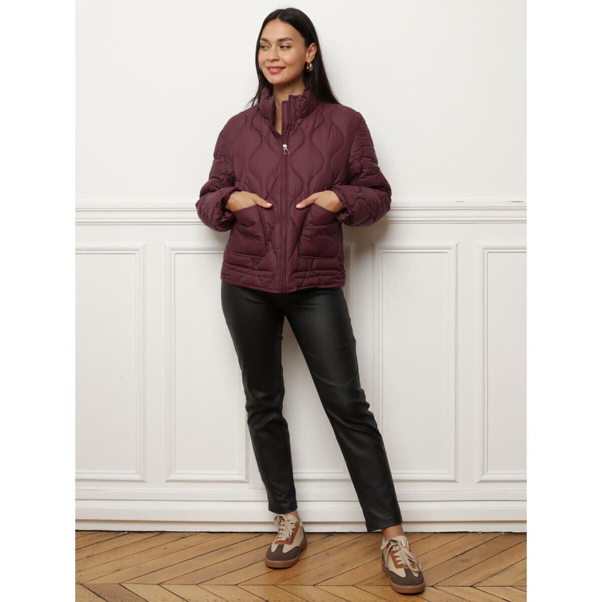 Women's Coats La Modeuse Bordeaux