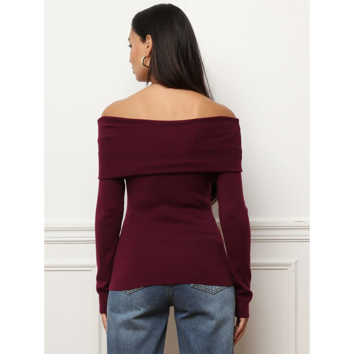 Women's T-Shirts La Modeuse Bordeaux