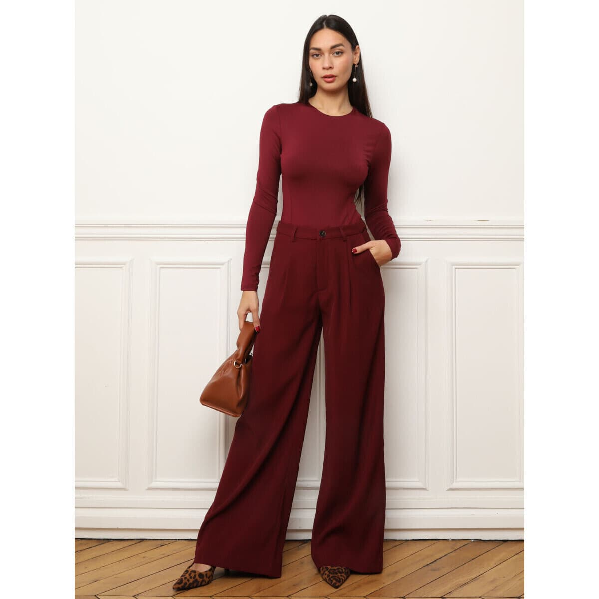Women's Pants La Modeuse Bordeaux