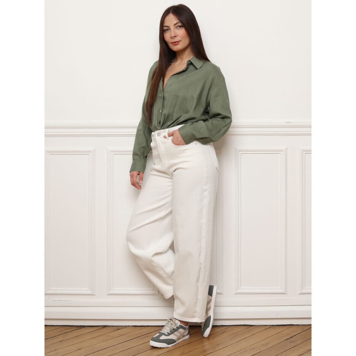 Women's Shirts La Modeuse Khaki