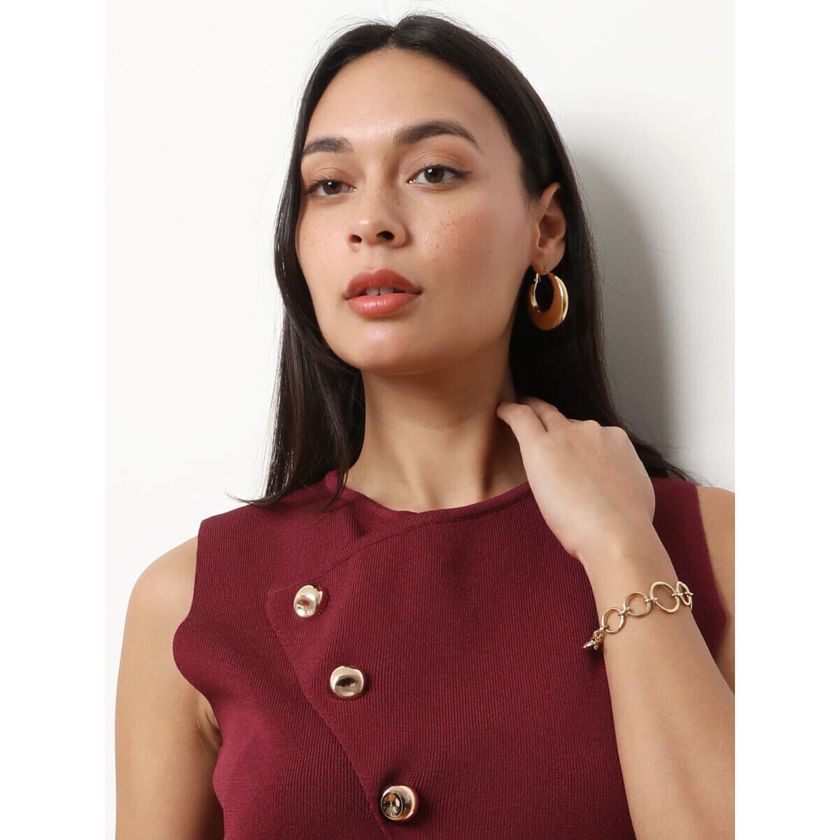 Women's T-Shirts La Modeuse Bordeaux