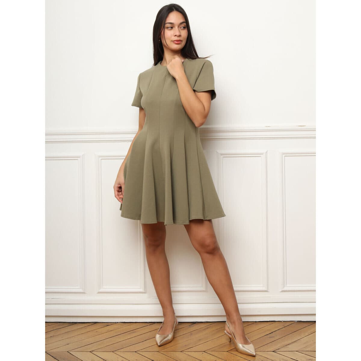 Women's Dresses La Modeuse Khaki