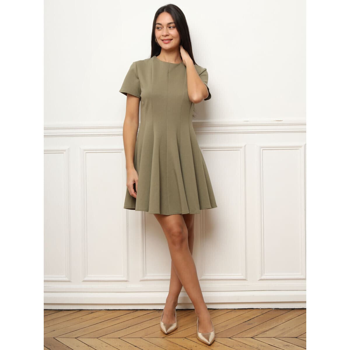 Women's Dresses La Modeuse Khaki