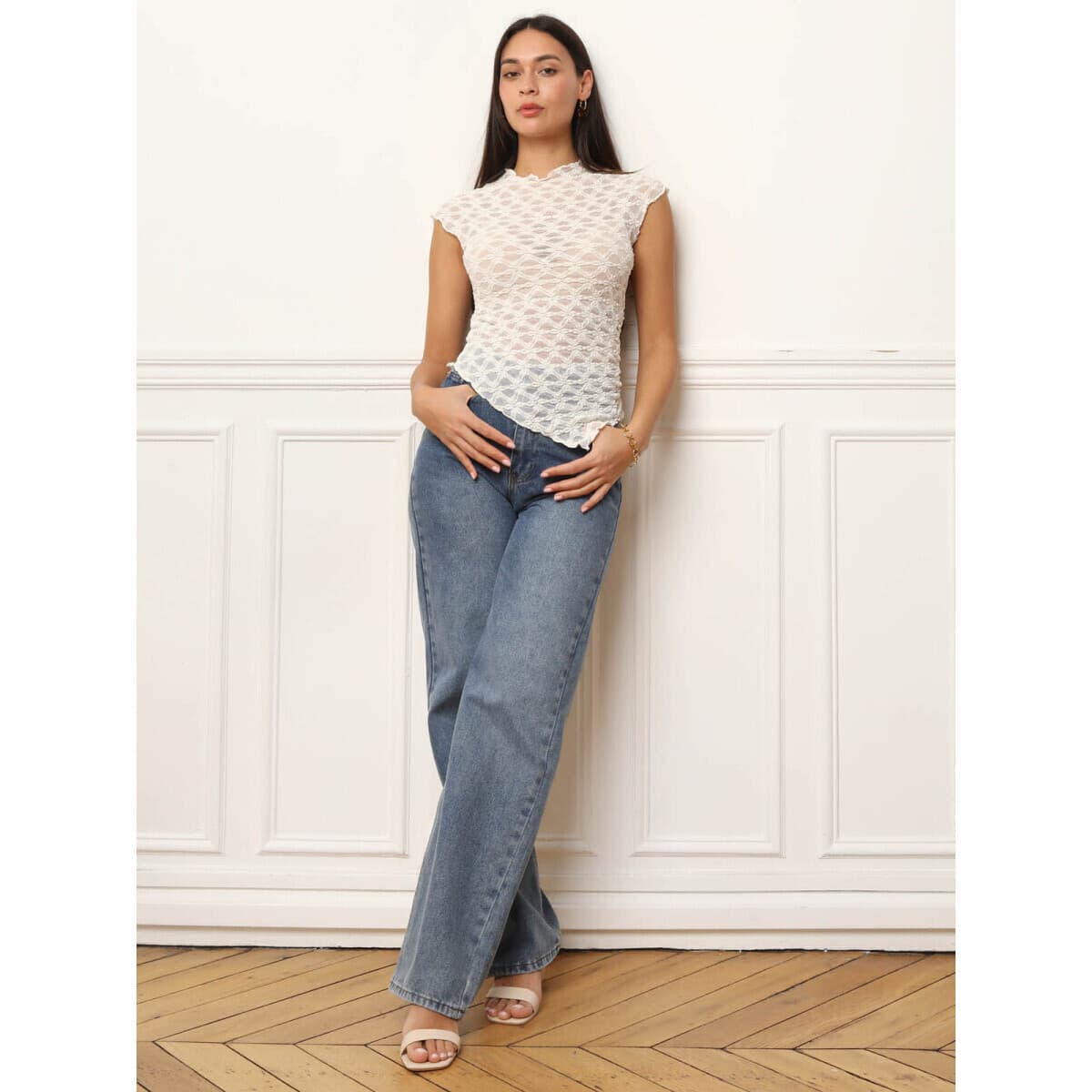 Women's T-Shirts La Modeuse Beige