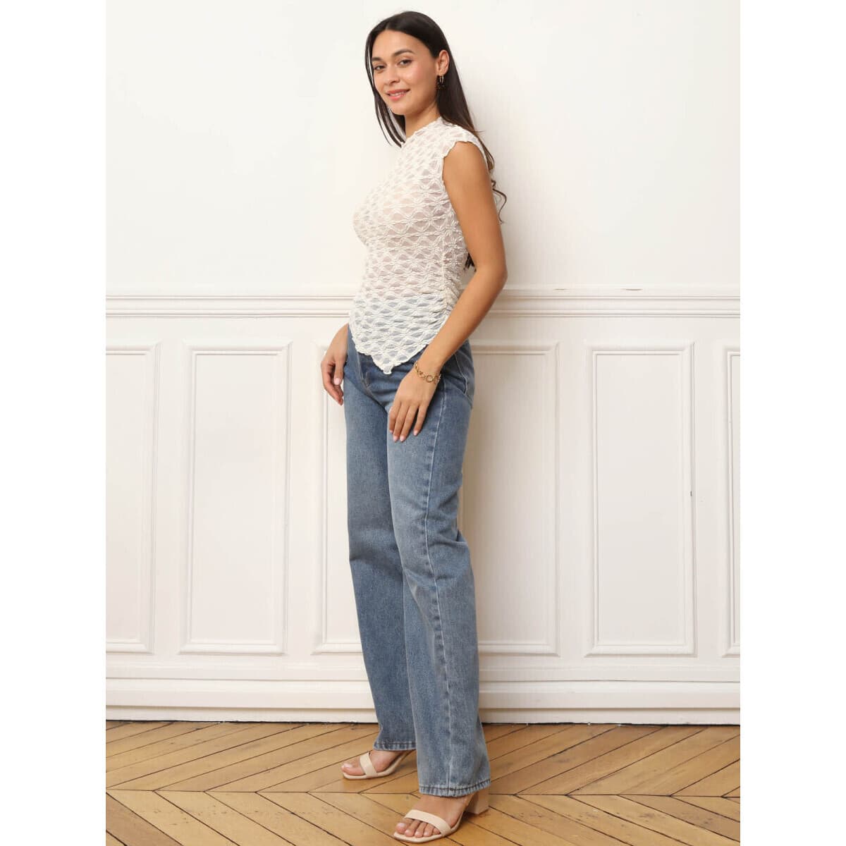 Women's T-Shirts La Modeuse Beige