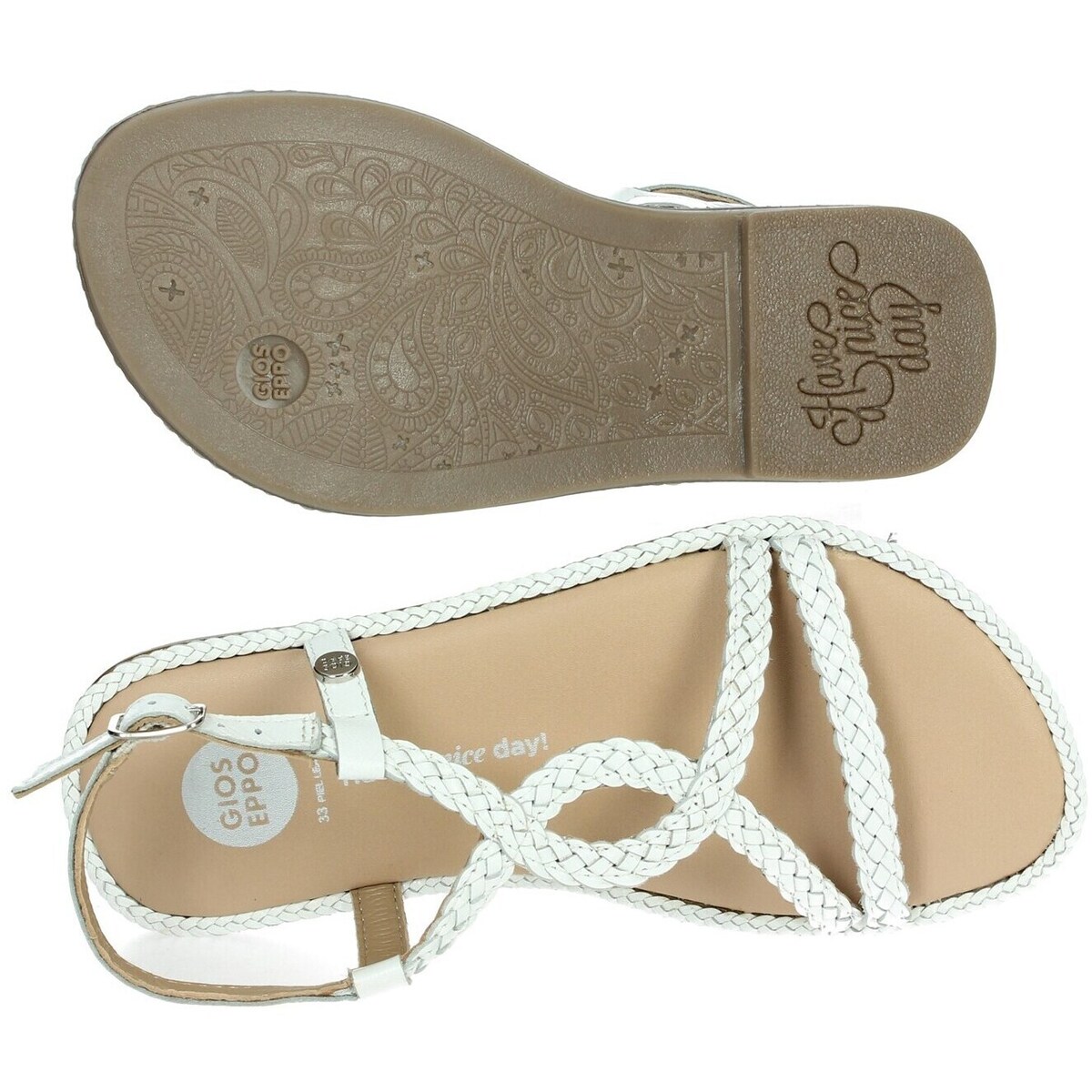 Girls' Sandals Gioseppo White