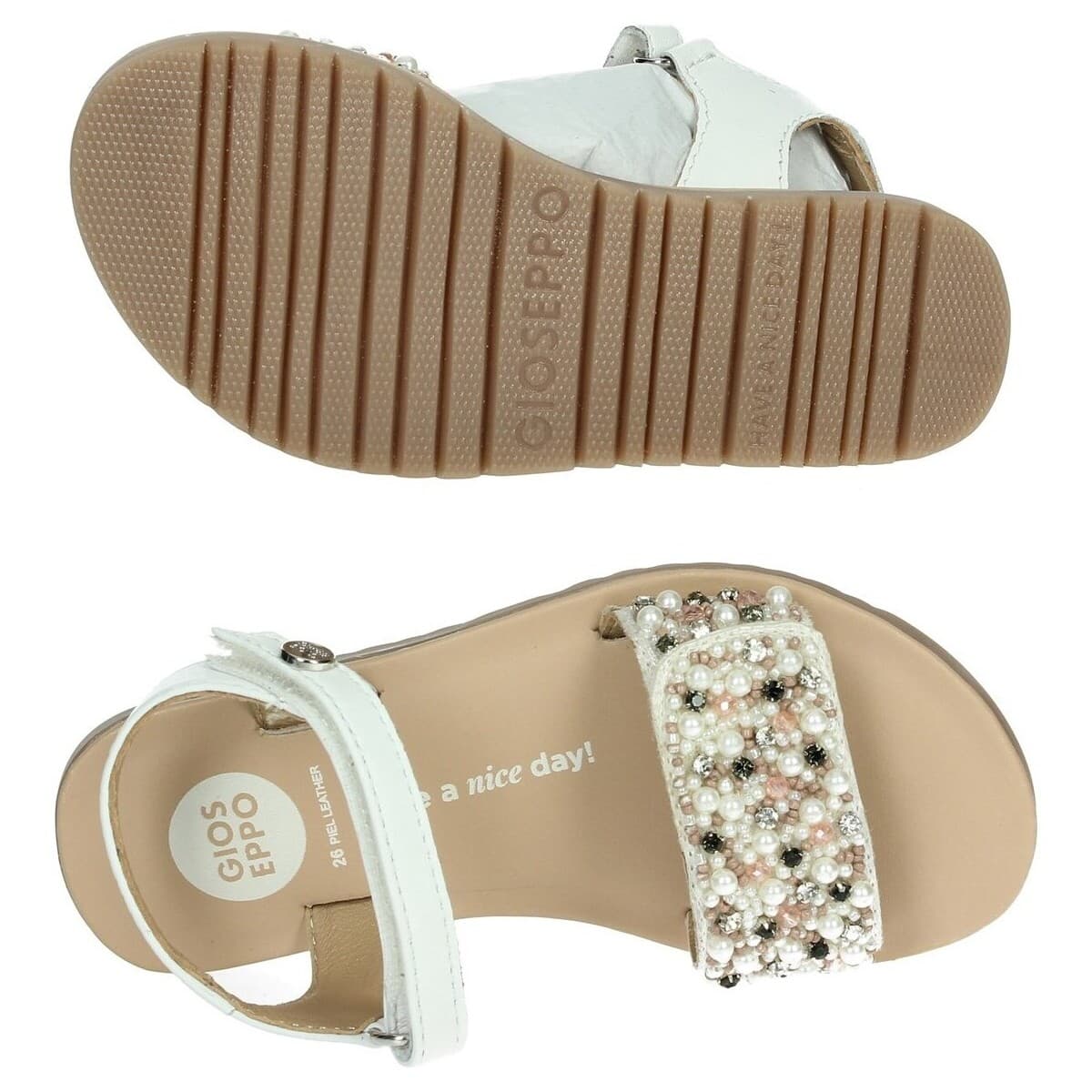 Girls' Sandals Gioseppo White