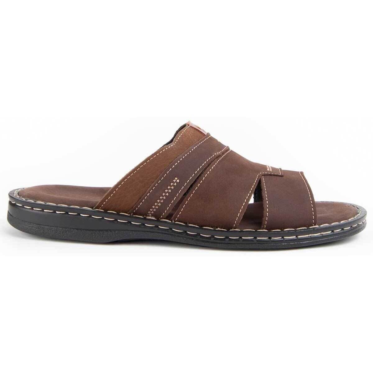 Men's Sandals Purapiel Brown