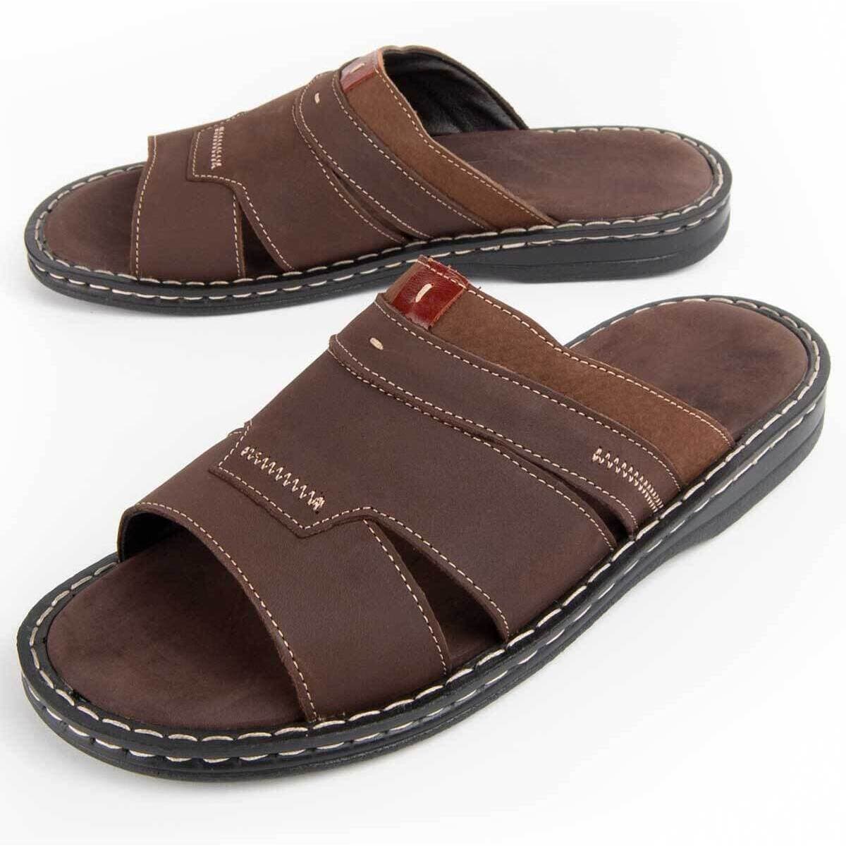 Men's Sandals Purapiel Brown