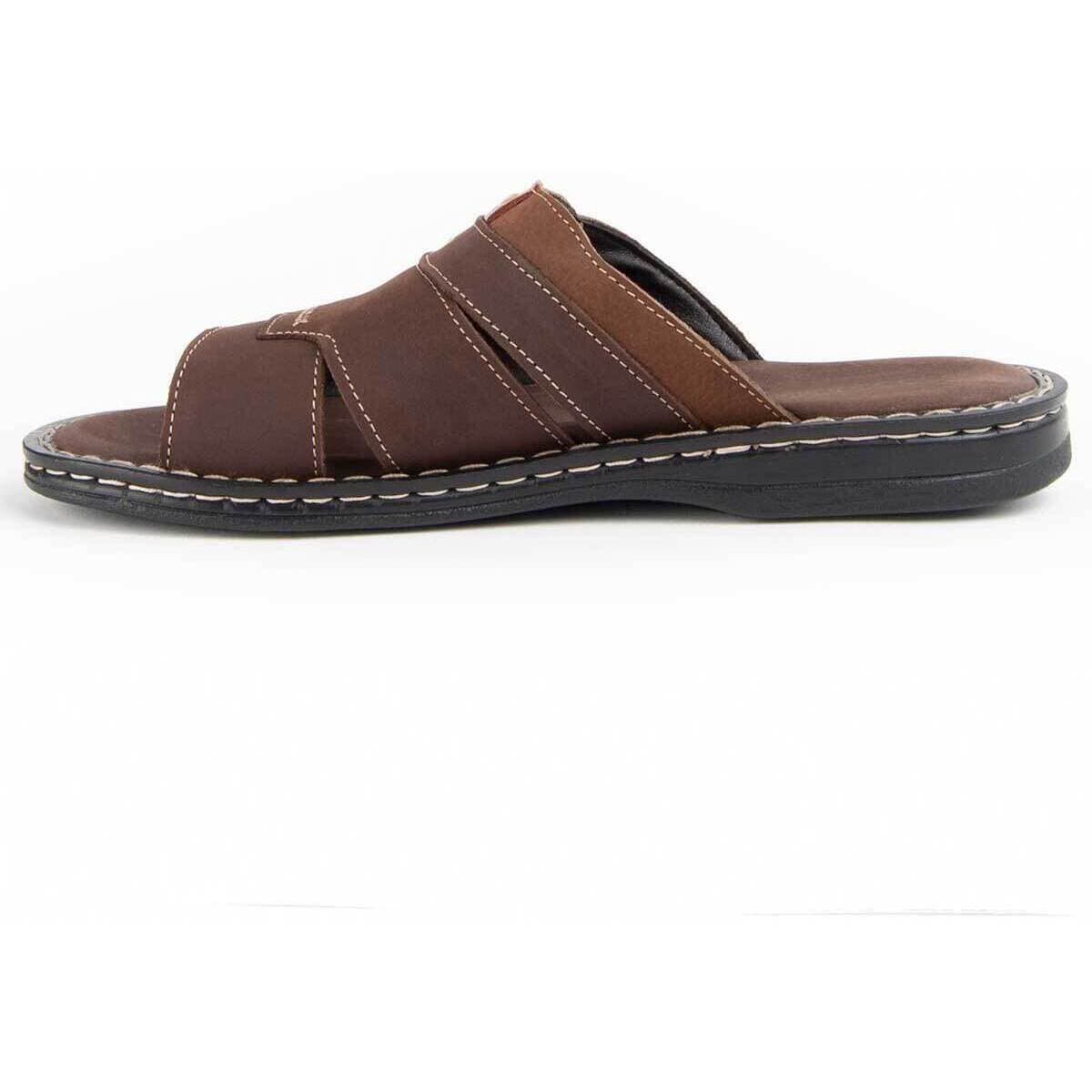Men's Sandals Purapiel Brown