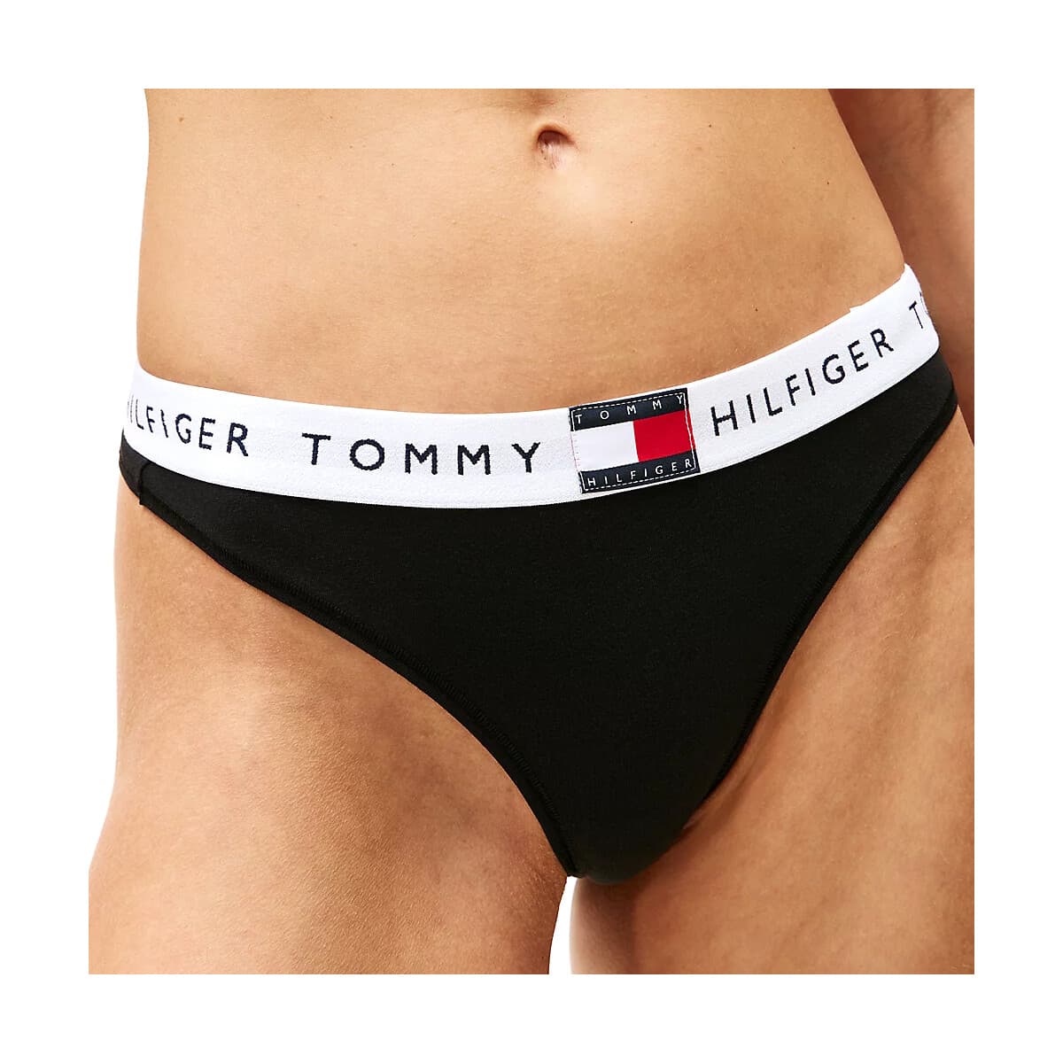 Εσώρουχα και μποξεράκια εγκυμοσύνης Tommy Hilfiger HERITAGE LOGO WAISTBAND THONG WOMEN