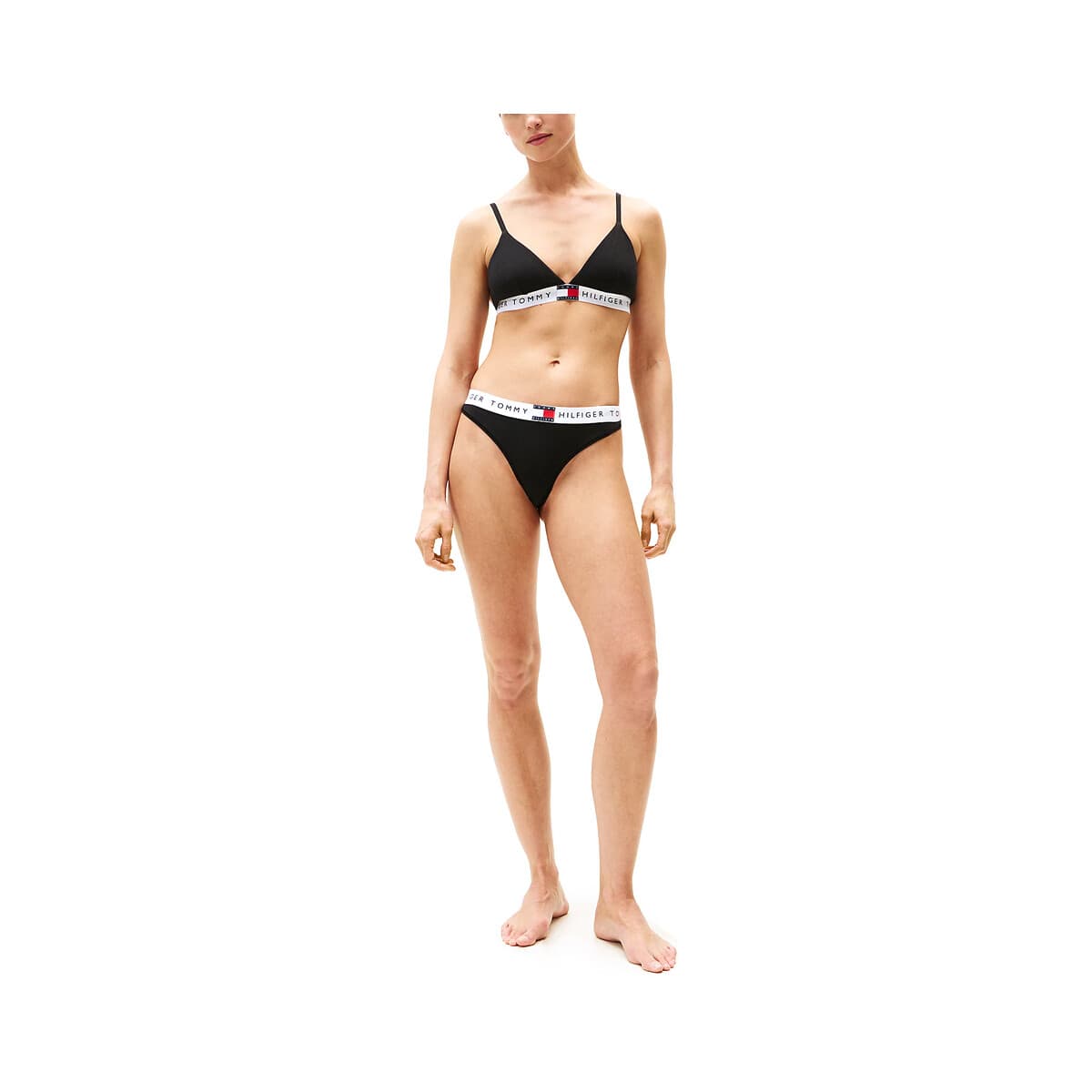 Εσώρουχα και μποξεράκια εγκυμοσύνης Tommy Hilfiger HERITAGE LOGO WAISTBAND THONG WOMEN