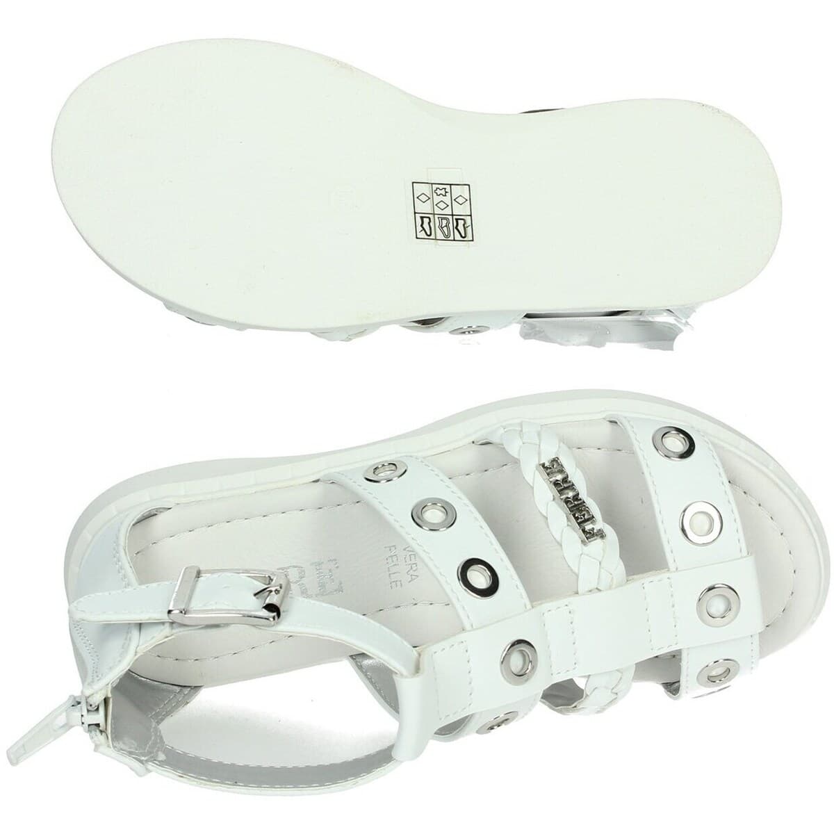 Girls' Sandals Ferre White