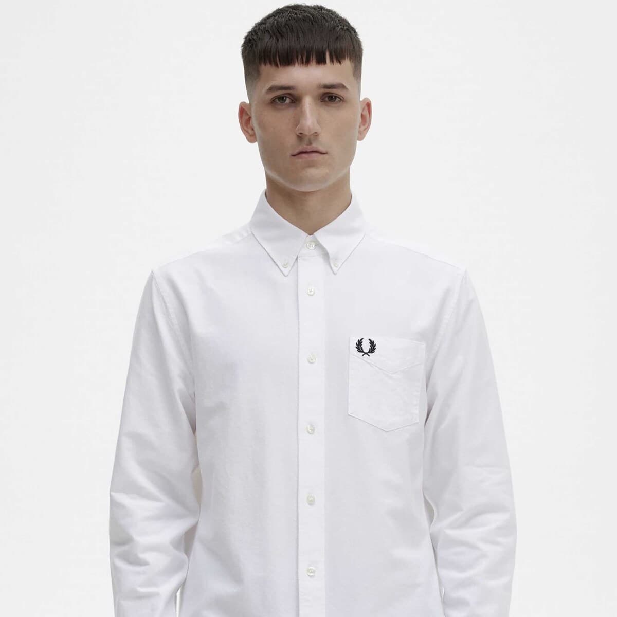 Men's Shirts Fred Perry White