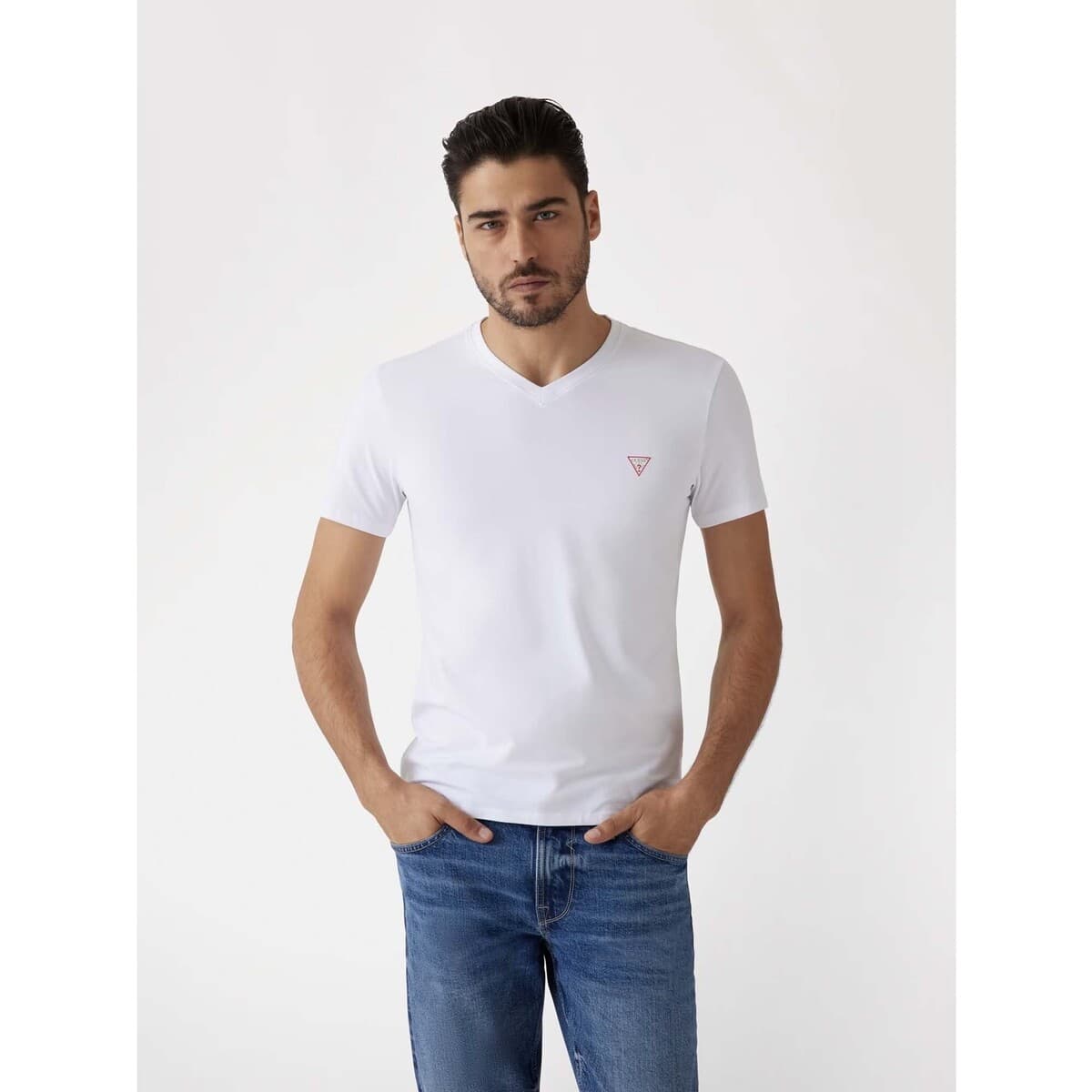 Men's T-Shirts Guess White
