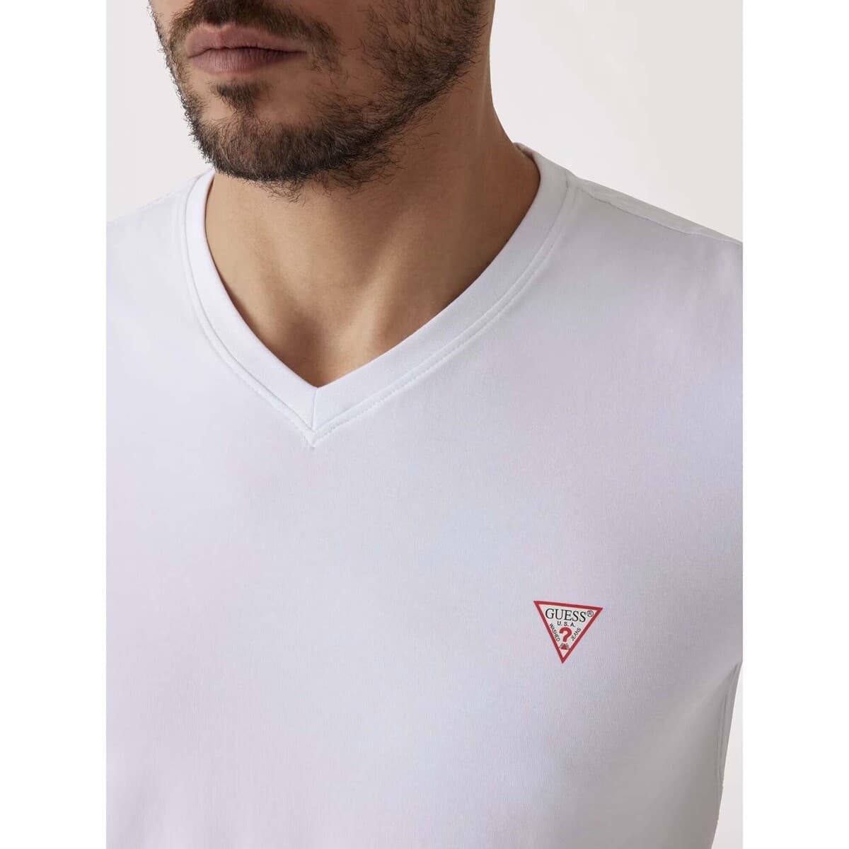 Men's T-Shirts Guess White