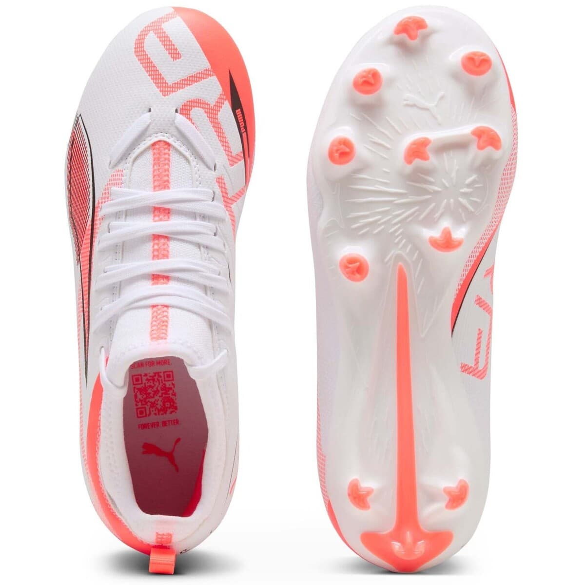 Boys' Football Boots Puma White