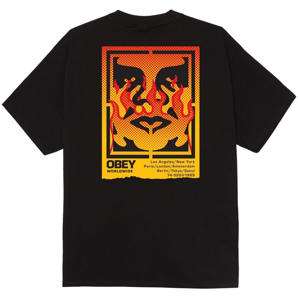 Men's T-Shirts Obey Black