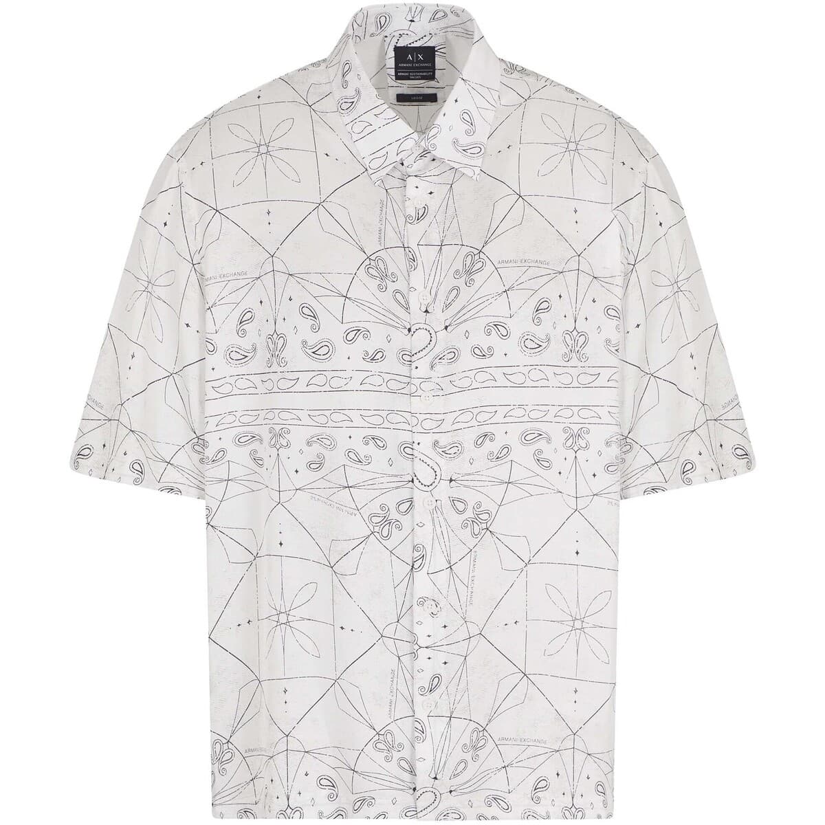 Men's Shirts EAX White