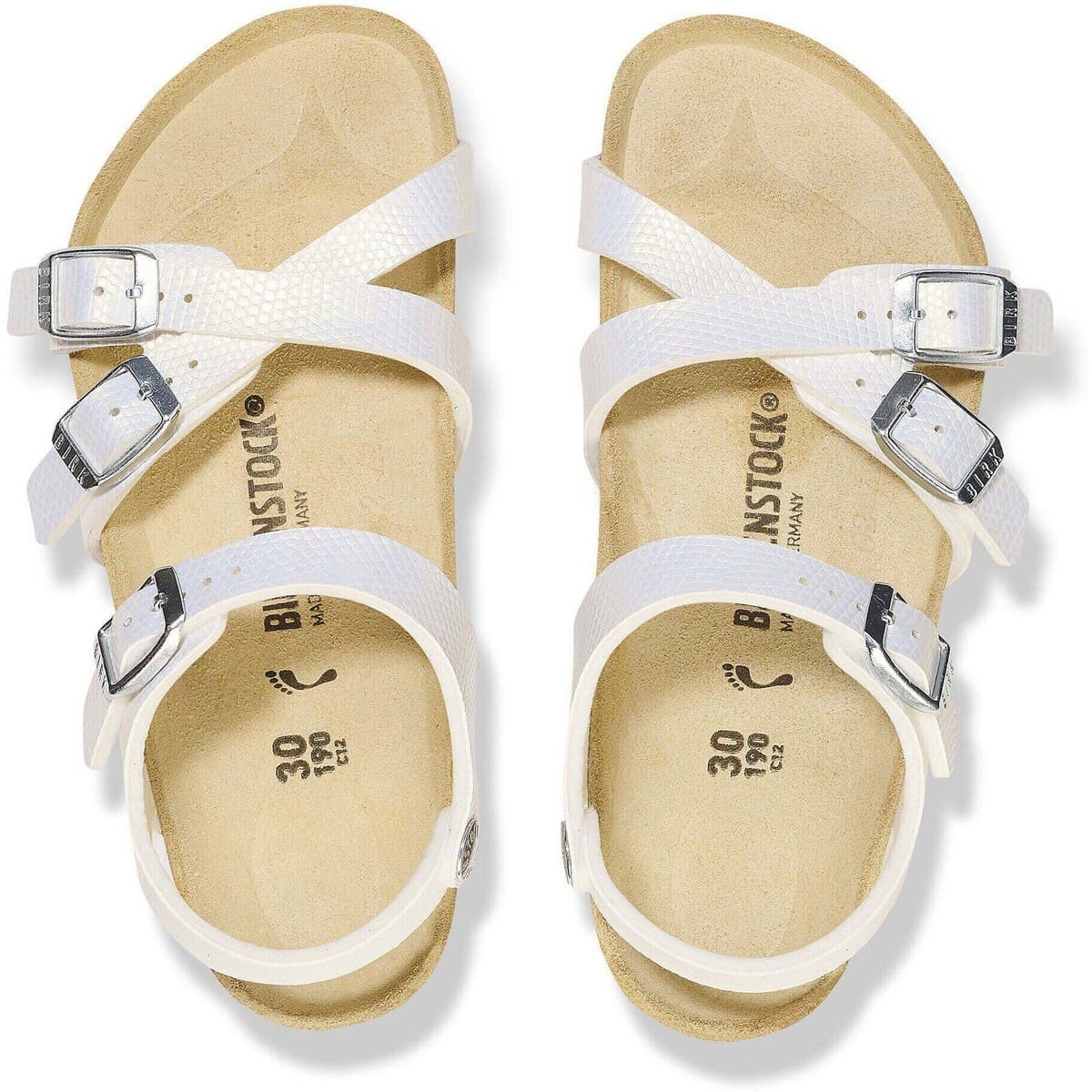 Girls' House Slippers BIRKENSTOCK White