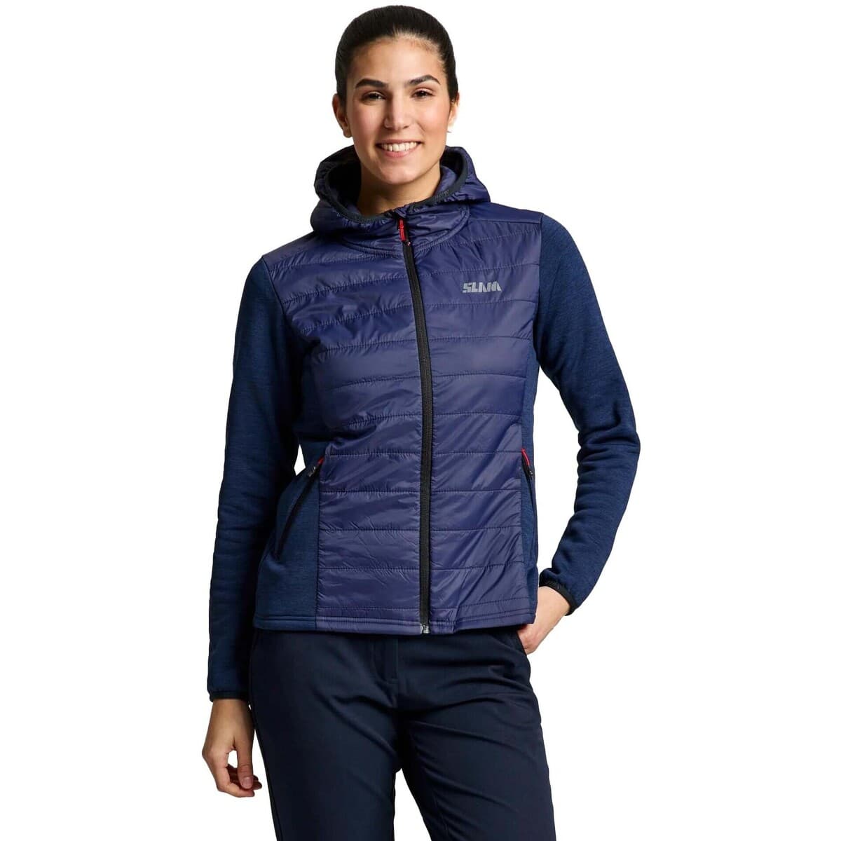 T-shirt με κουκούλα Slam Act Ws Hybrid Fleece