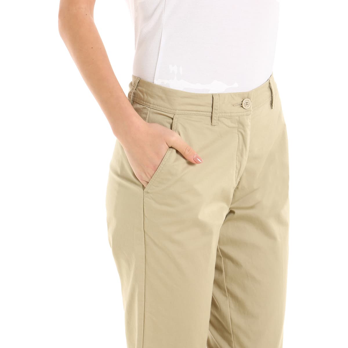 Women's Pants Slam Beige