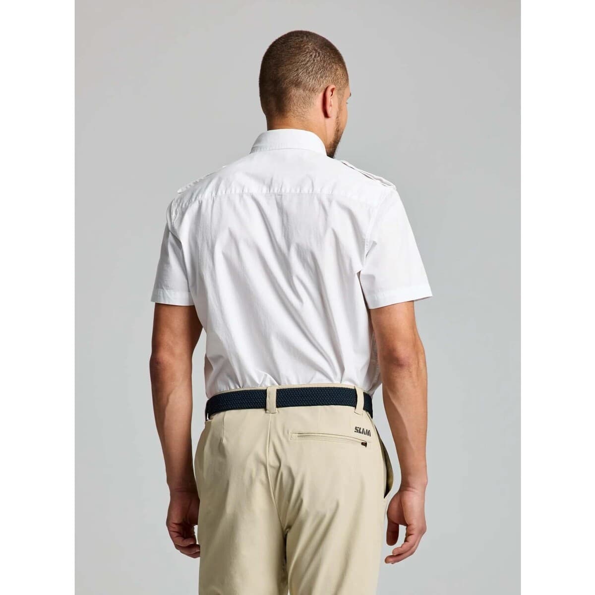 Men's Shirts Slam White