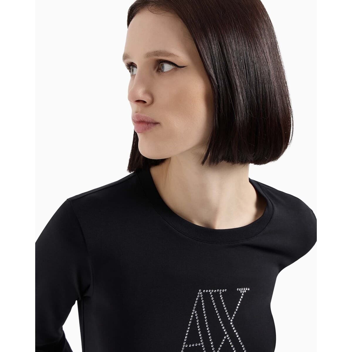 Women's T-Shirts EAX Black