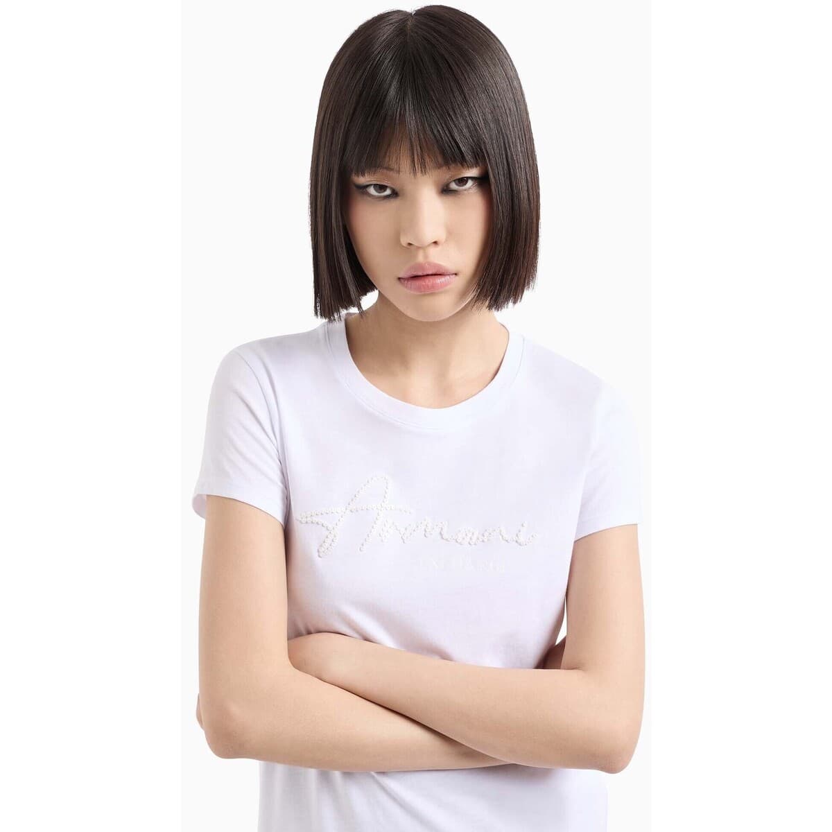 Women's T-Shirts EAX White