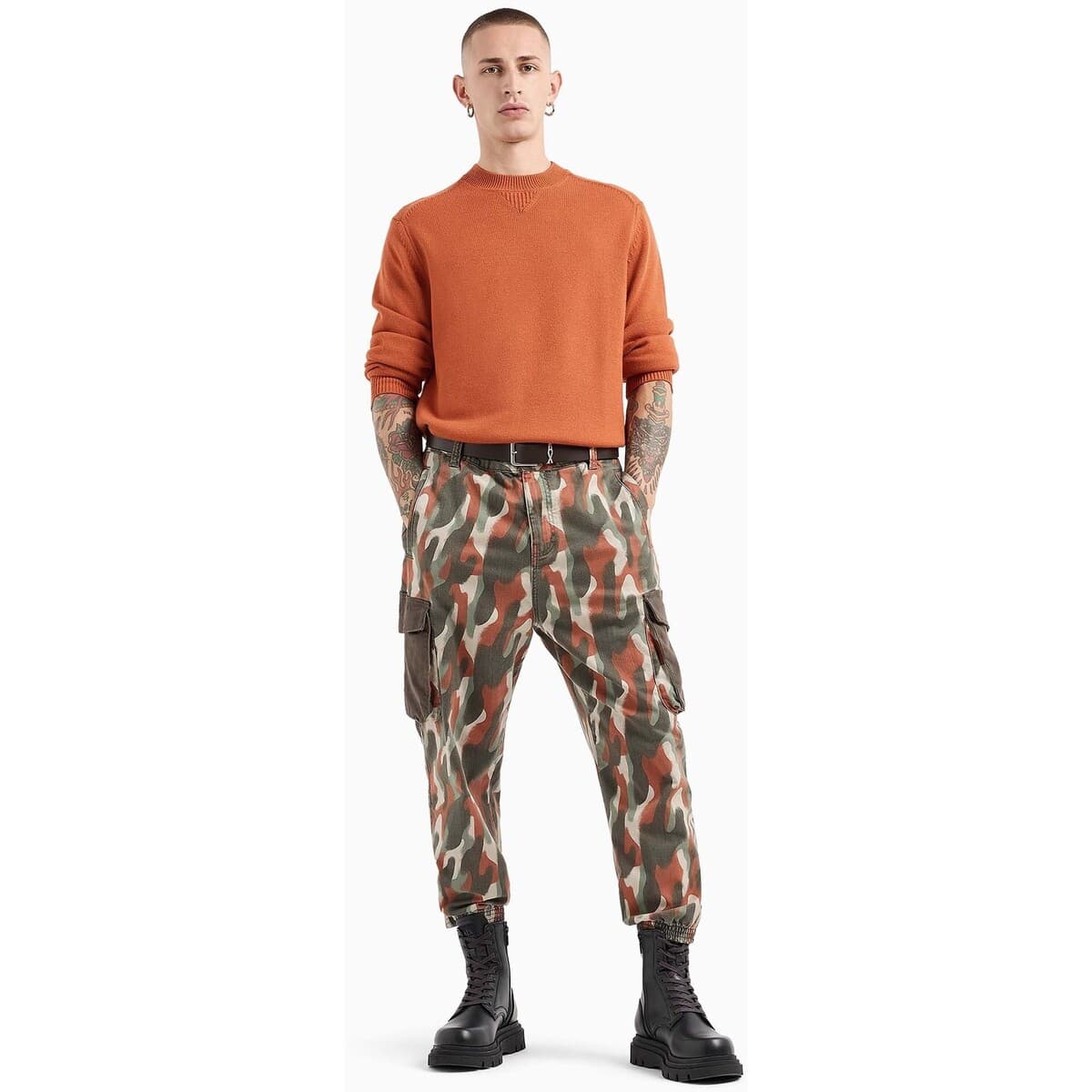 Men's Sports T-Shirts EAX Orange