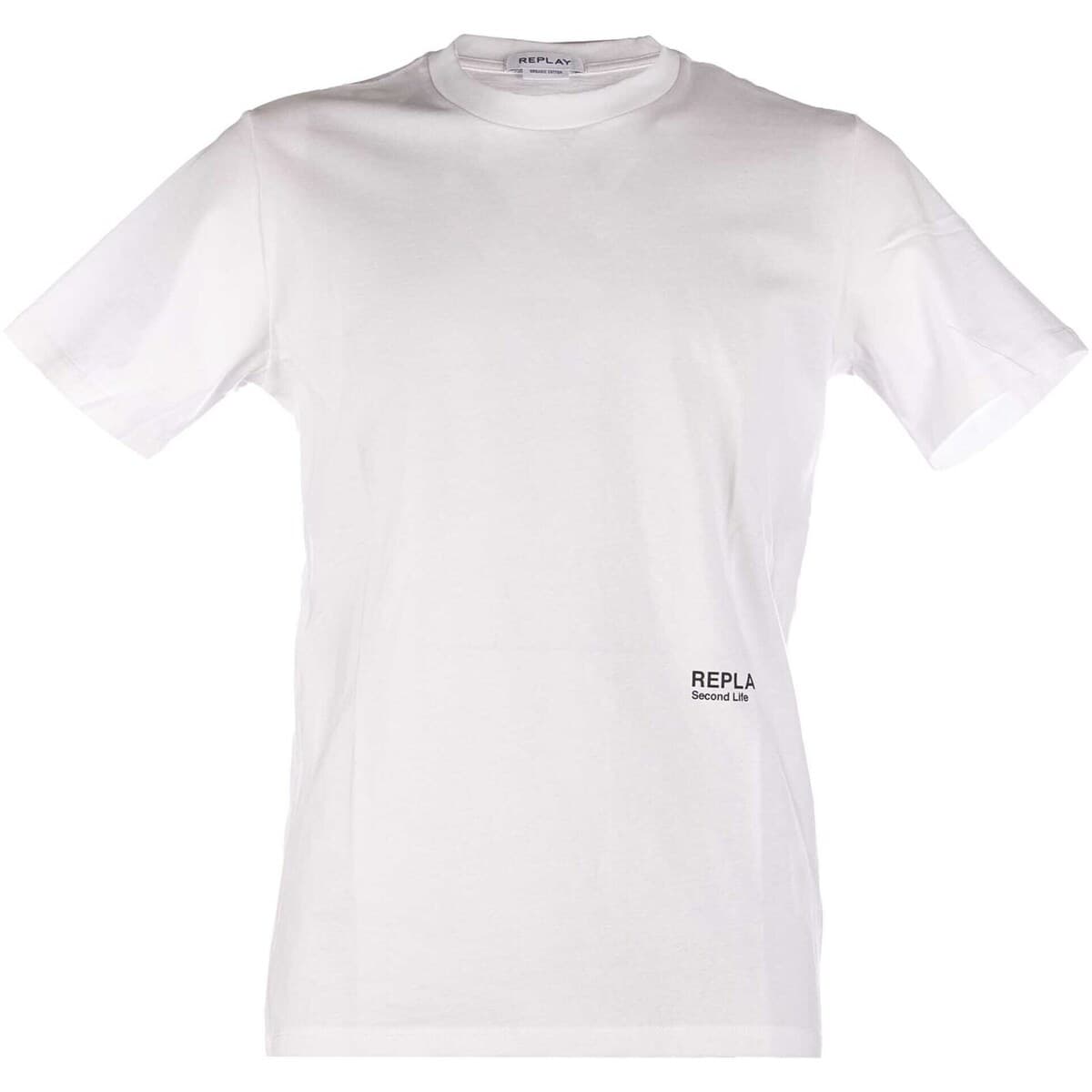 Men's T-Shirts Replay White