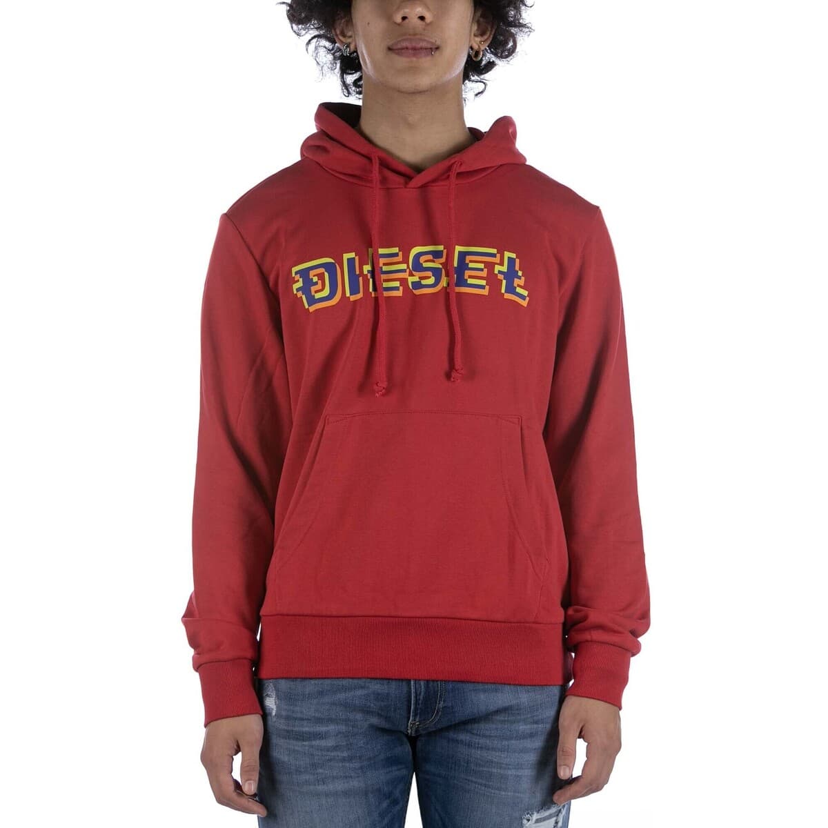 Men's Sweatshirts Diesel Red
