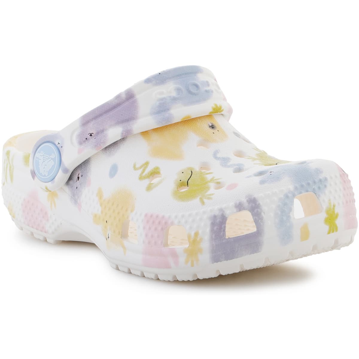 Σανδάλια χωρίς τακούνι Crocs Classic Pastel Pets Clog T 210989-0WV Chalk