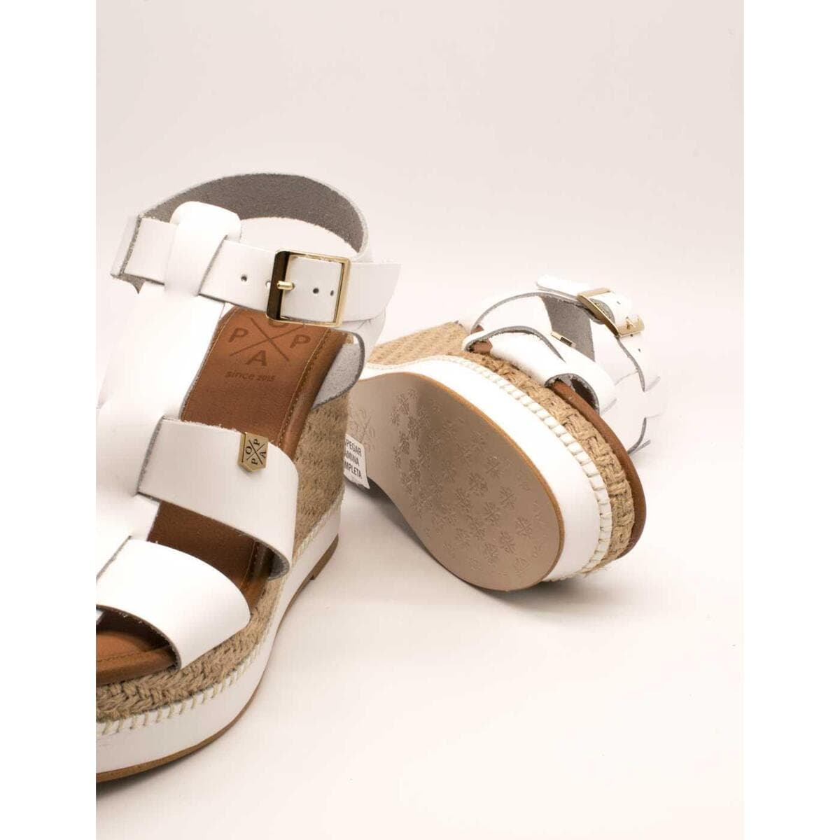 Women's Platforms Popa White