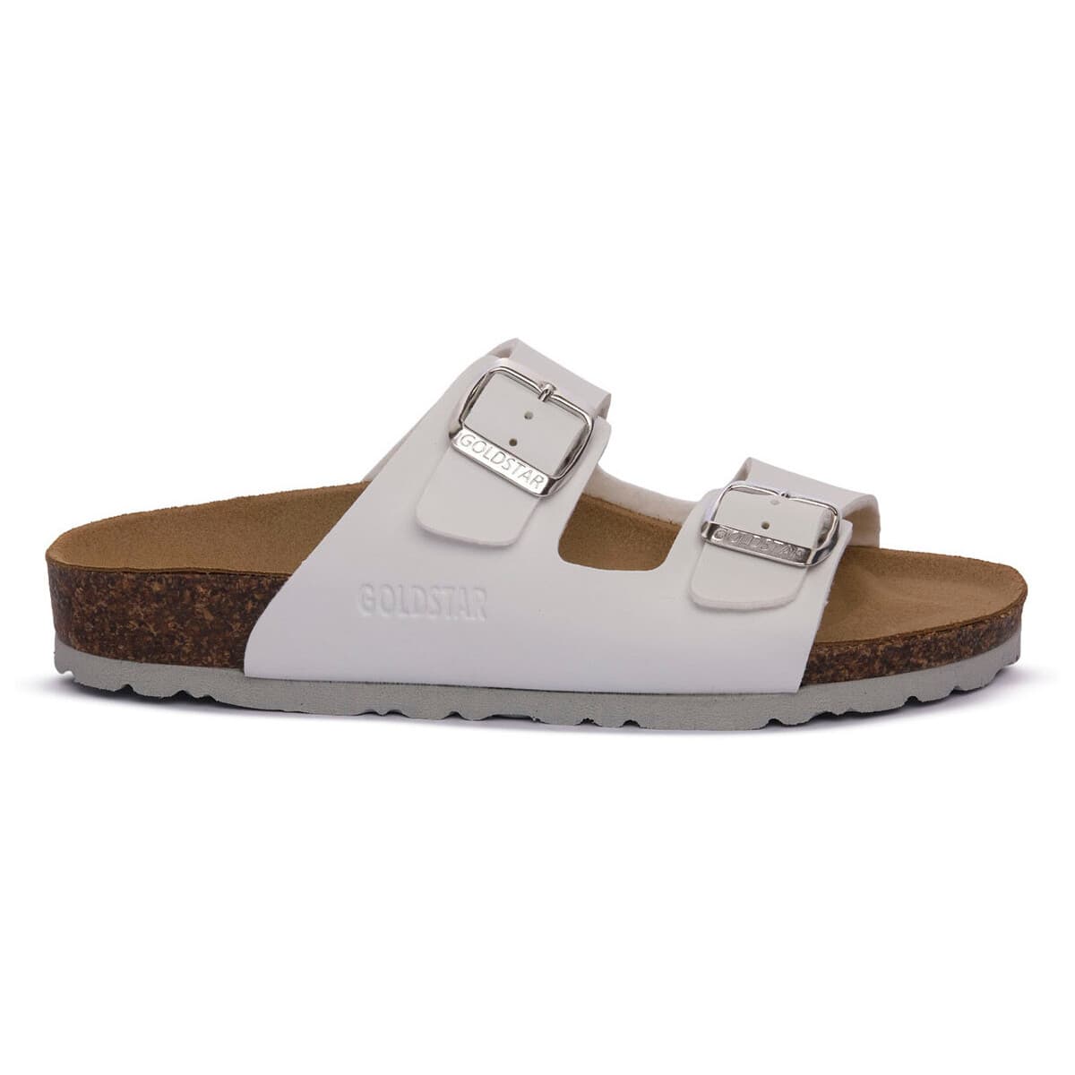 Boys' Slippers Gold Star White