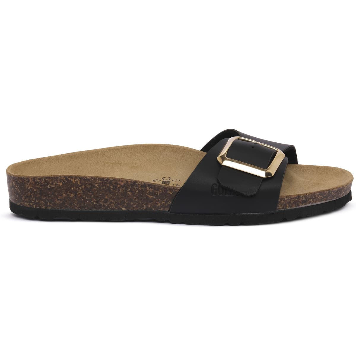 Women's Mules Gold Star Black
