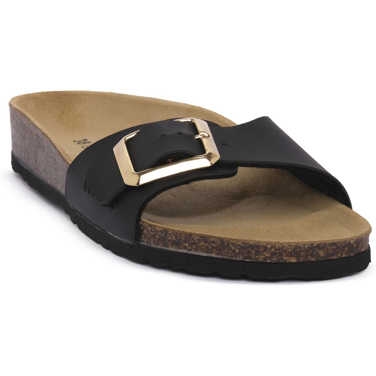 Women's Mules Gold Star Black