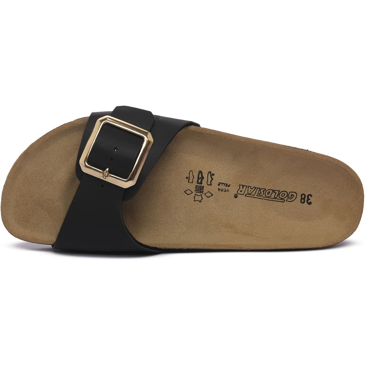 Women's Mules Gold Star Black